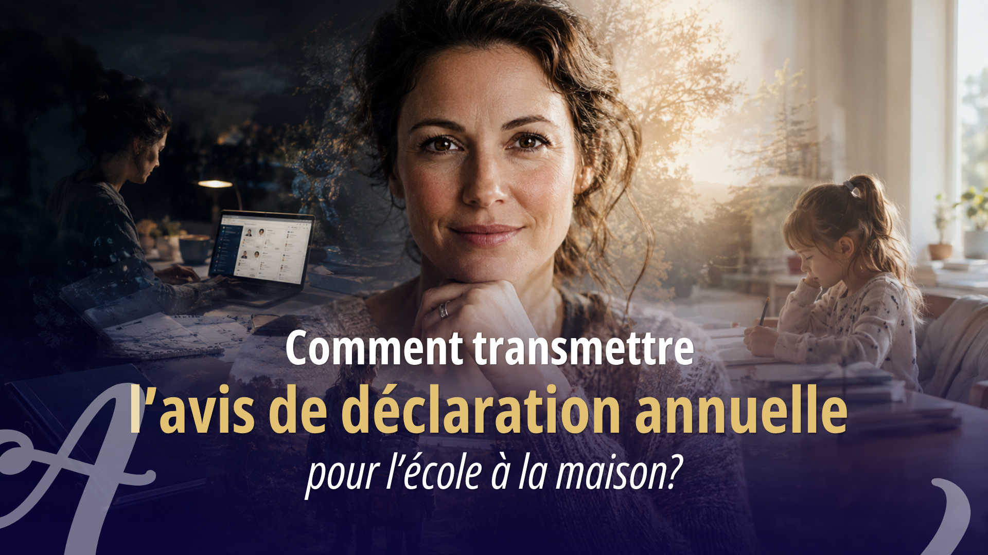 Comment transmettre l'avis de déclaration annuelle pour l'école à la maison?