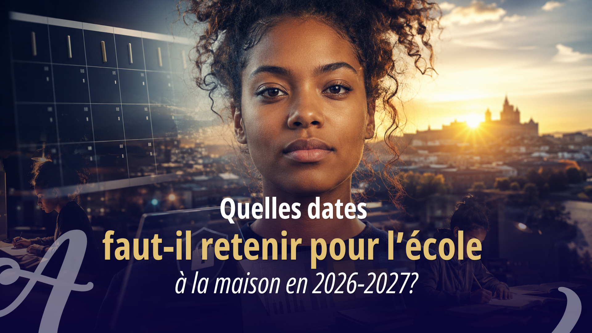 Quelles dates faut-il retenir pour l'école à la maison en 2026-2027?