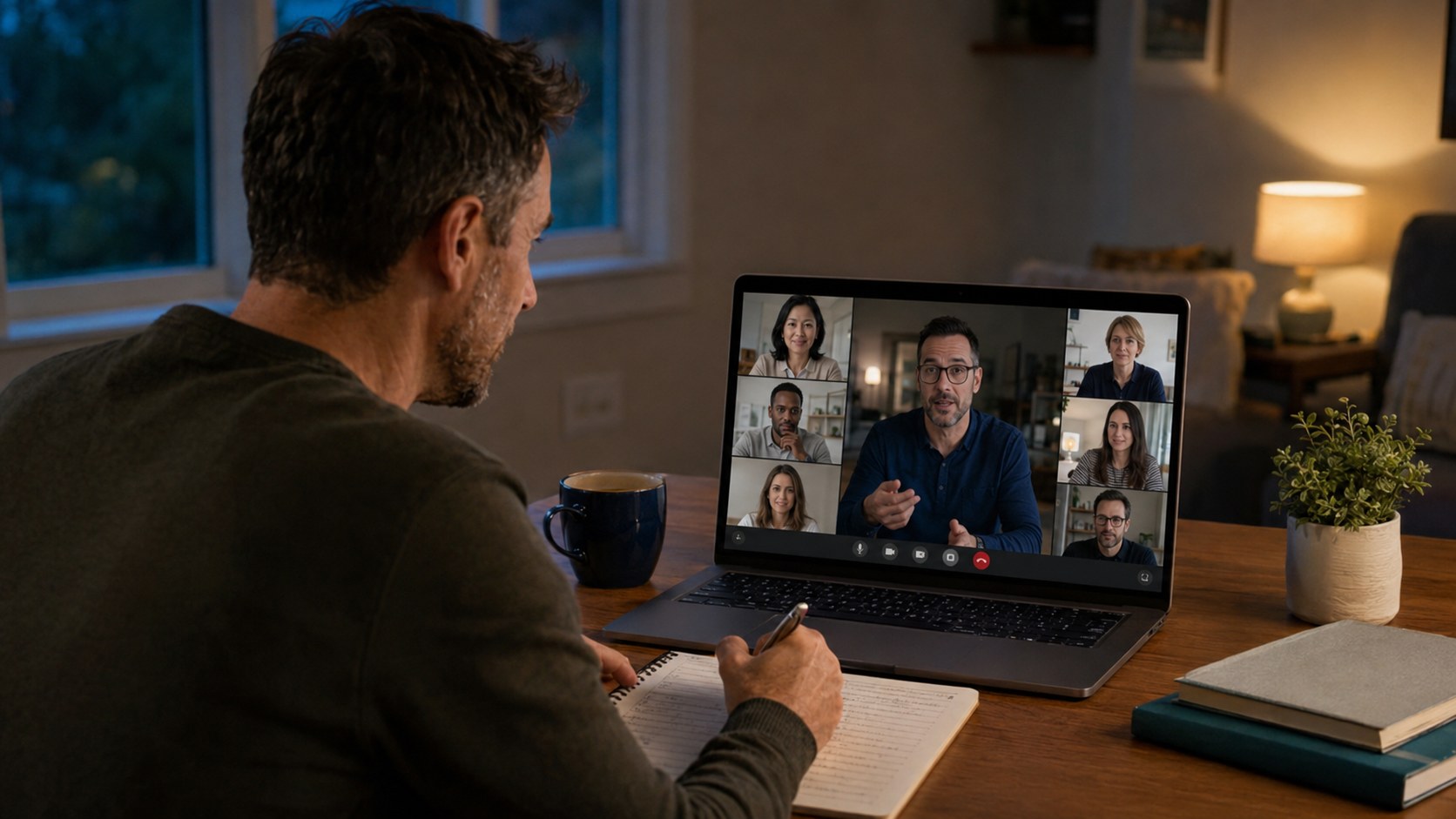 Parent échangeant avec un groupe de soutien entre les rencontres